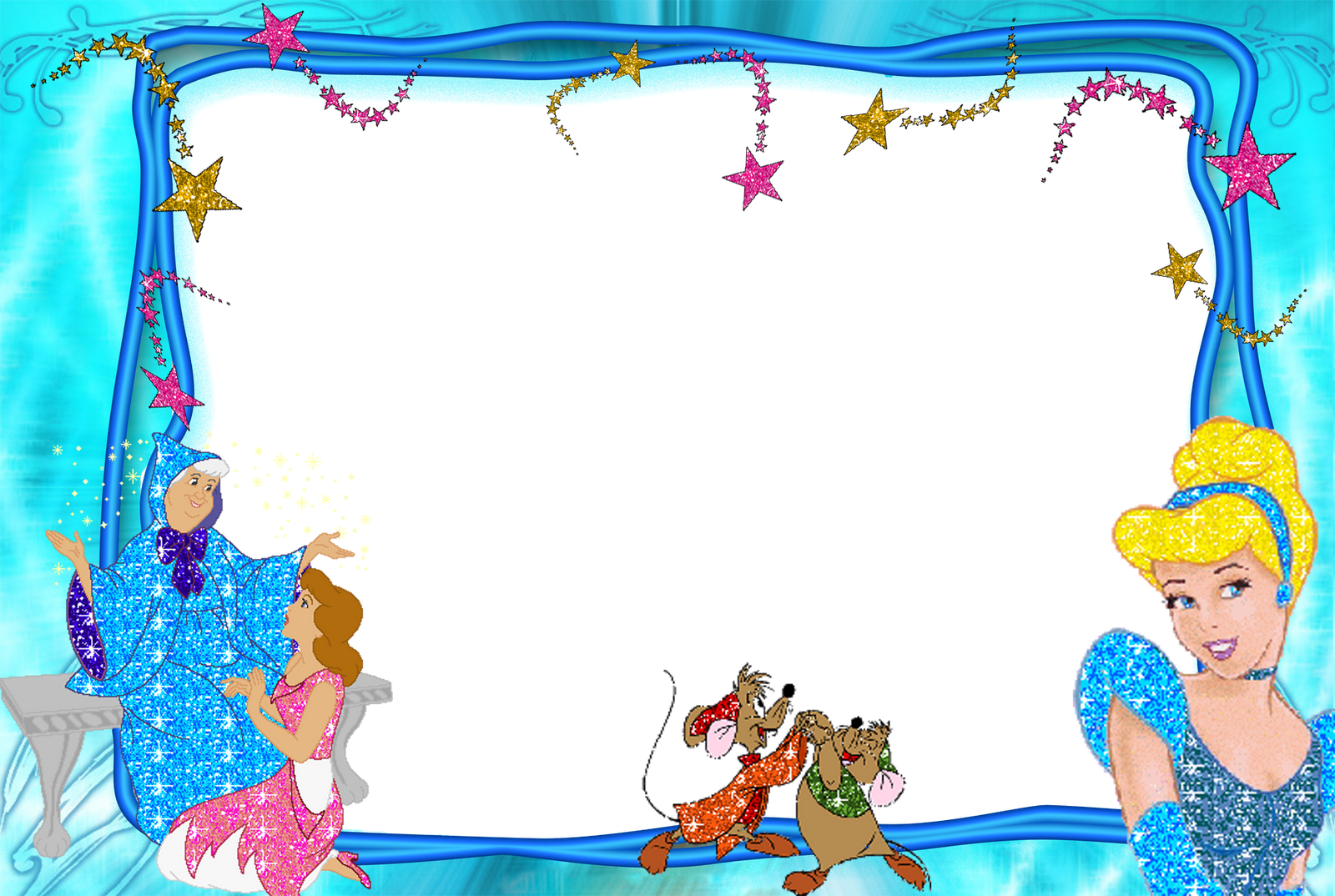 Moldura Para Foto Cinderela - Picture Frame (1600x1074), Png Download