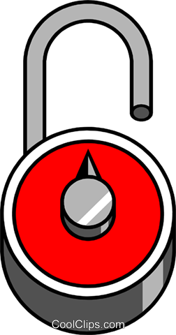 Combination Lock Royalty Free Vector Clip Art Illustration - Circle (252x480), Png Download