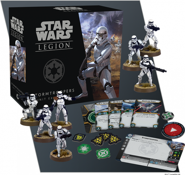 Star Wars Legion - Star Wars Legion Stormtroopers Unit Expansion (610x610), Png Download