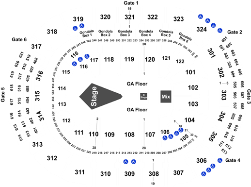 Row Ga Air Canada Centre (525x397), Png Download