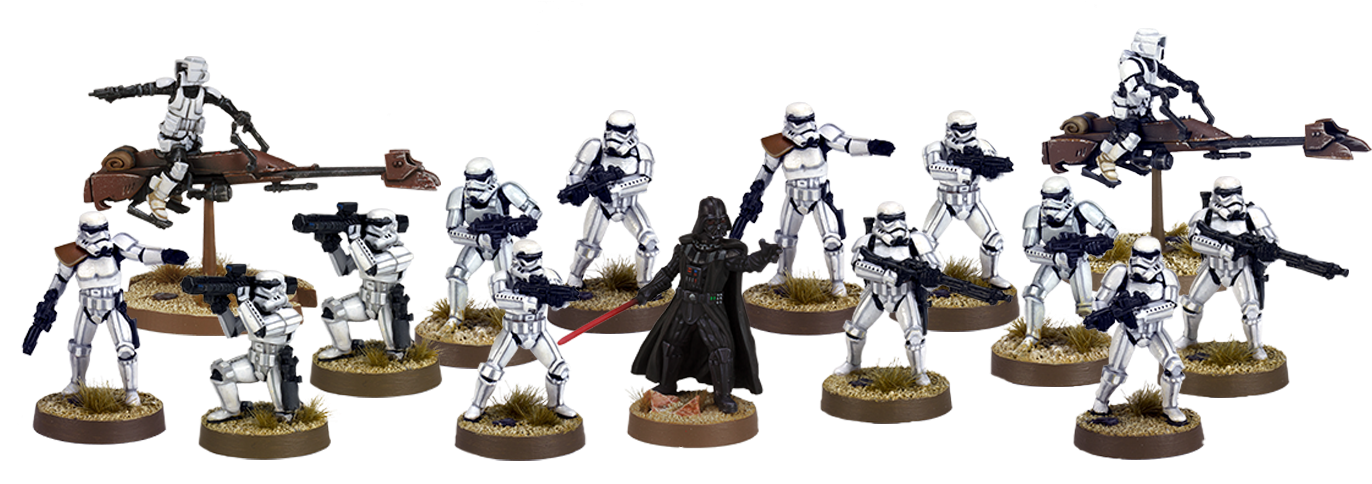 Are The Second Army Featured In The Core Box Set - Star Wars Legion Core Set (1400x492), Png Download