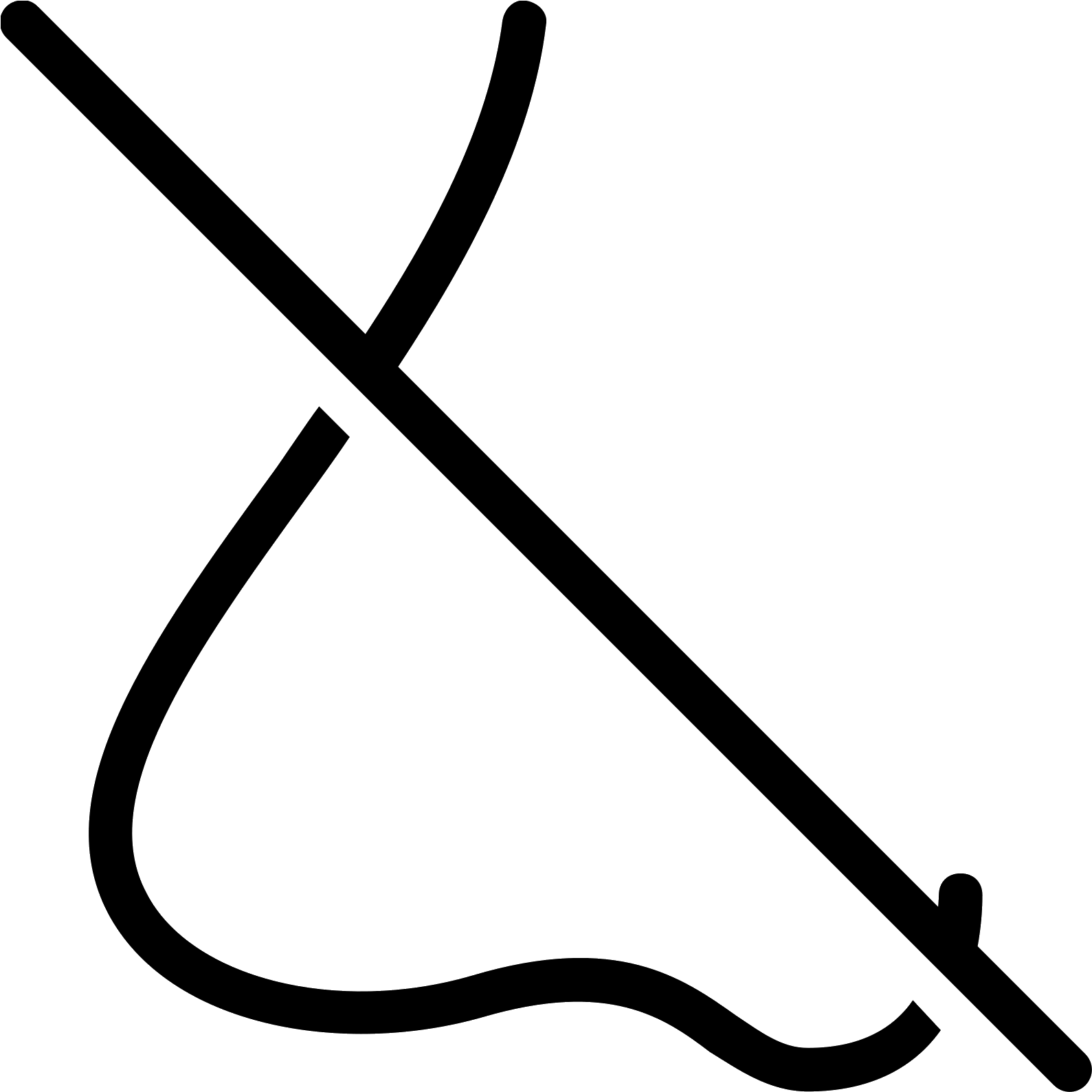 This Is A Image Of The Profile Of A Human Nose - Odor Png (1600x1600), Png Download