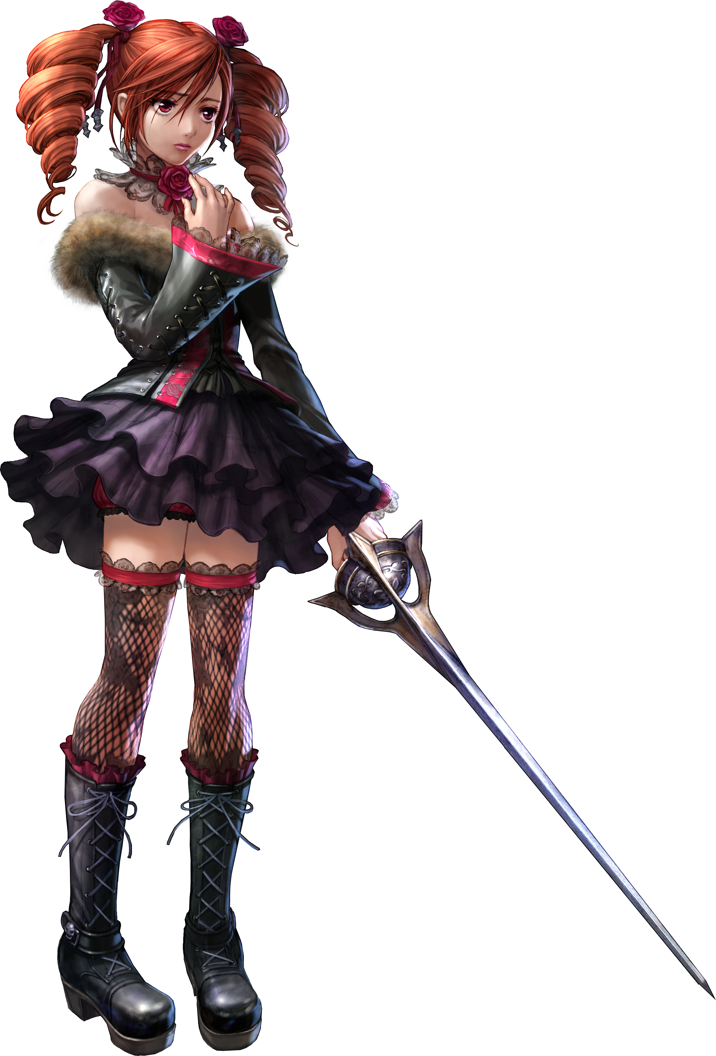 Amy Sorel Soulcalibur Iv Official Art (2393x3527), Png Download