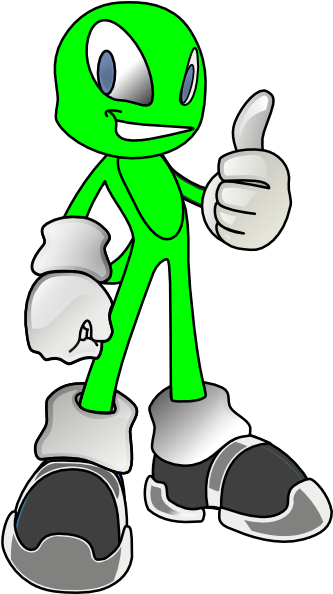 How To Set Use Green Alien Clipart - Cartoon (360x593), Png Download