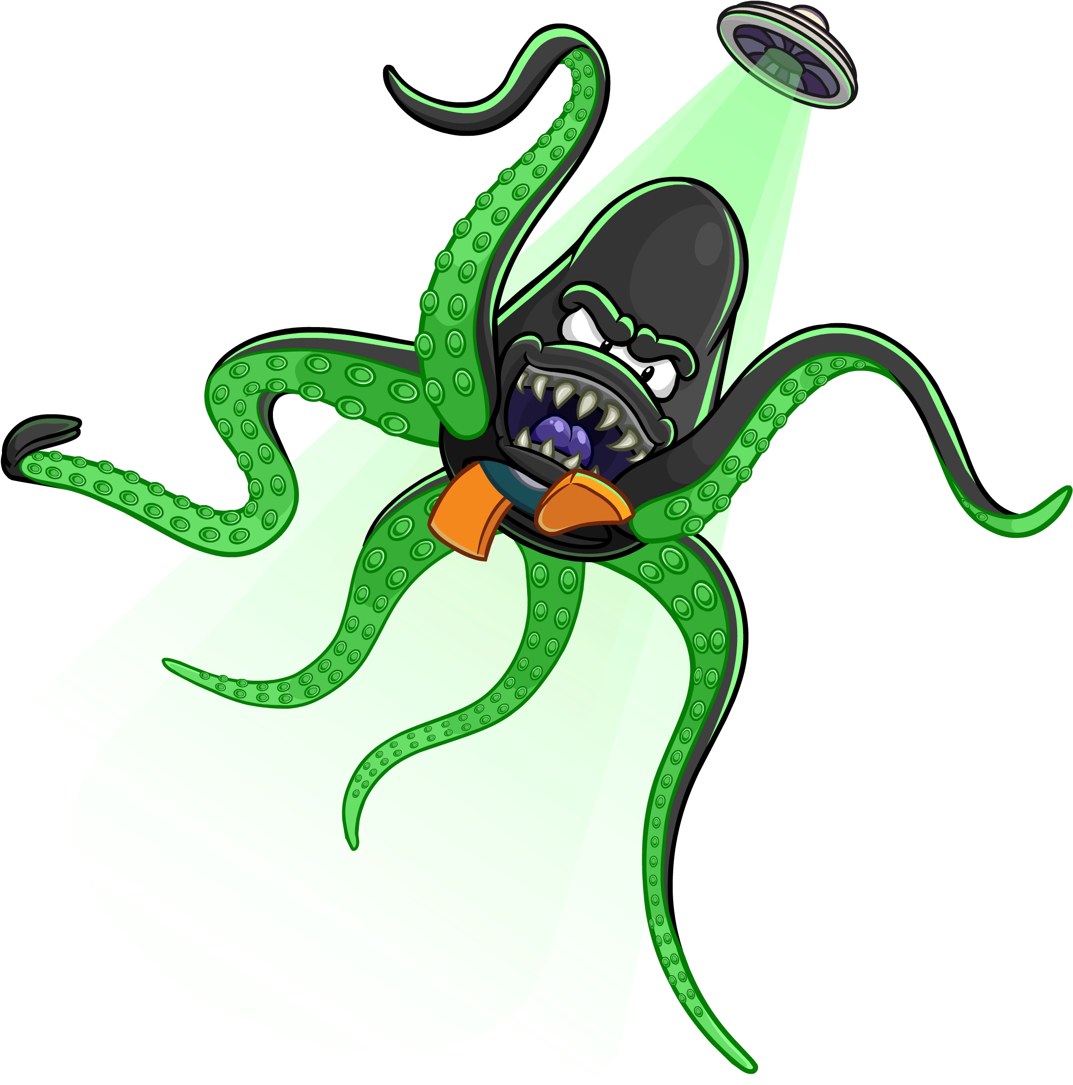Club Penguin Alien (2472x2496), Png Download