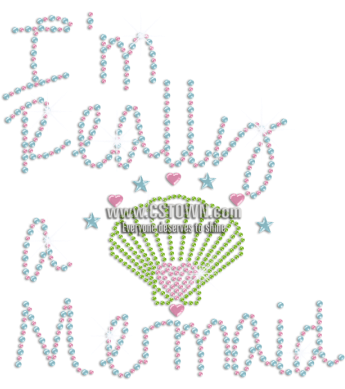 Cute Mermaid Beach Shell Hotfix Rhinestone Transfer - Mermaid Beach, Queensland (450x450), Png Download