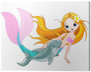 Mermaid And Dolphin (400x400), Png Download