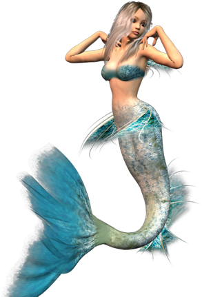 Mermaid Png - Cafepress Best Seller Merrow Mermaid Tile Coaster (303x438), Png Download