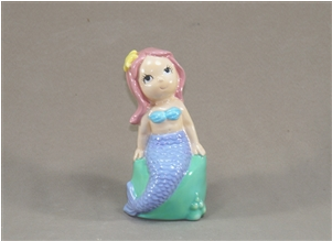 Kids Cute Mermaid/6 Spo - Figurine (500x500), Png Download