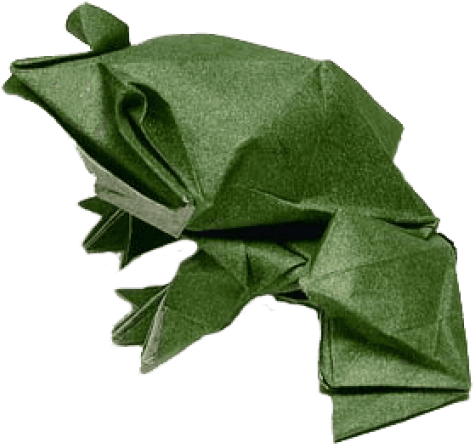 Free Png Origami Frog Png Images Transparent - Origami Fox (850x636), Png Download