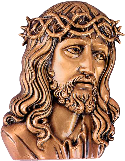 Cara De Cristo En Bronce Ref - Cara De Cristo (470x560), Png Download