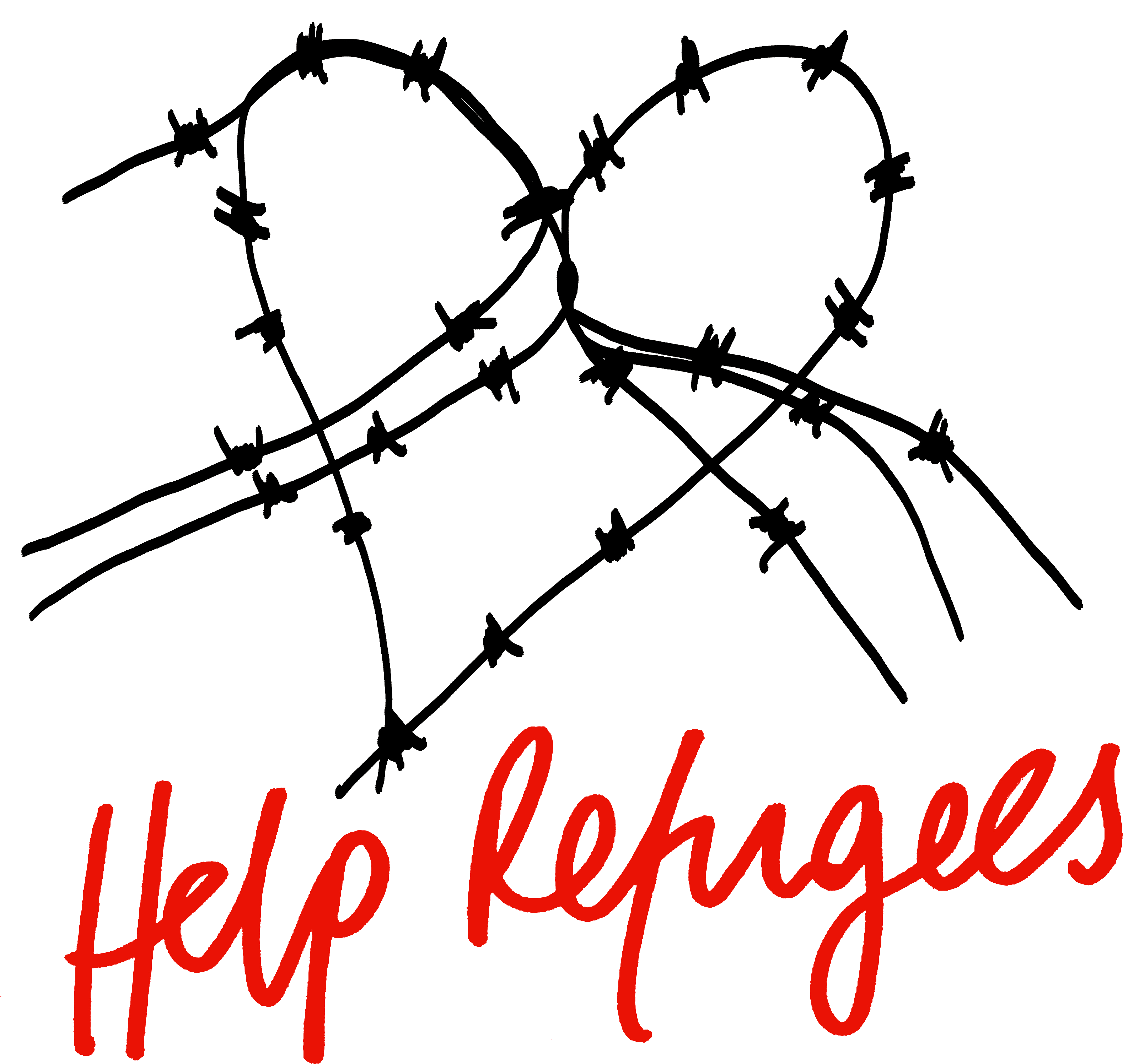 Interested In This Work Contact Us - Can We Help Refugees (3605x3240), Png Download
