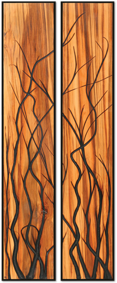 Burnt Panel Diptych No - Diptych (1000x622), Png Download