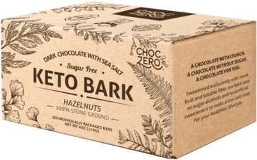 Choczero Keto Bark, Dark Chocolate, Sold Through Amazon - Low-carbohydrate Diet (480x480), Png Download