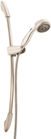 Delta 75802sn Hand Held Shower Head With 28" Slide - Delta Satin Nickel 7-spray Shower Head 75805sn (480x480), Png Download