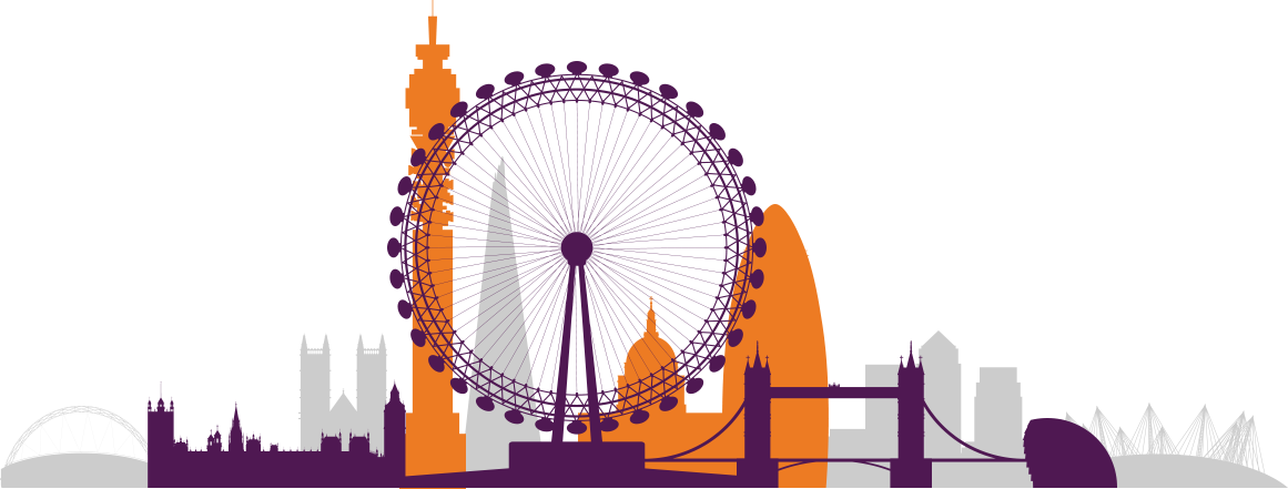 Business Leaders' Breakfast - London Eye Clip Art (1161x441), Png Download
