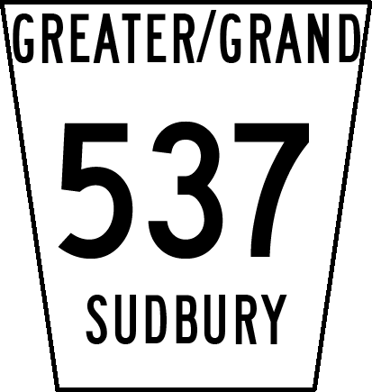 Greater Sudbury Road 537 - Number (413x435), Png Download