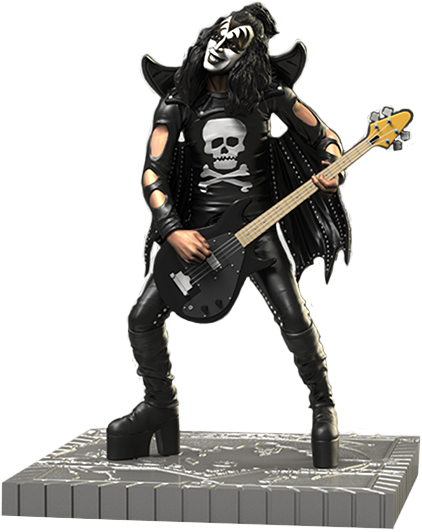 Kiss - - Gene Simmons As The Demon (422x532), Png Download