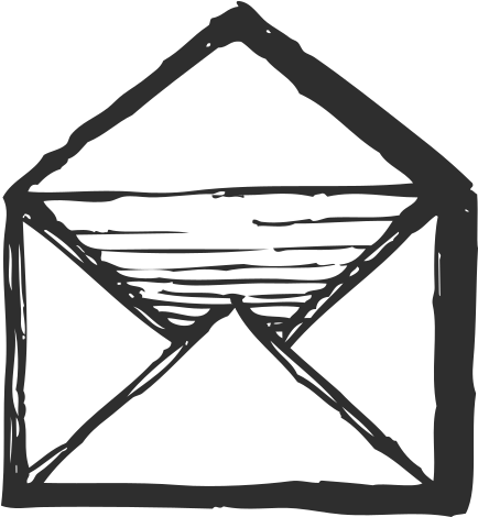 Icono-correo - Mail Black And White Png (600x600), Png Download