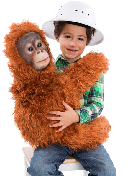 Baby Orangutan Arm Puppet Costume (498x658), Png Download
