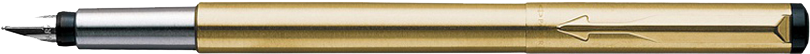 Original Size Is 850 × 277 Pixels - Parker Vector Fountain Pen, Stainless Steel, Medium (850x277), Png Download