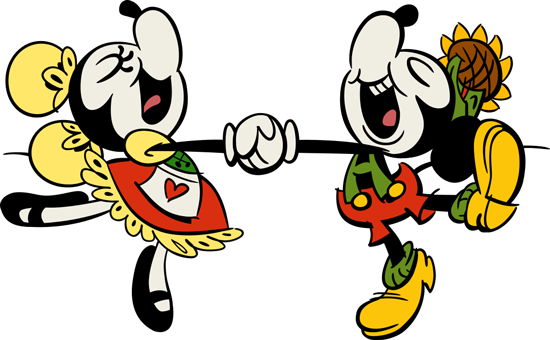 Mickey Mouse Short Snow (550x340), Png Download