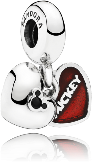 Pandora Disney, Mickey Minnie Dangle Charm, Red Enamel - Pandora Disney Mickey & Minnie Pendant Charm (1350x900), Png Download