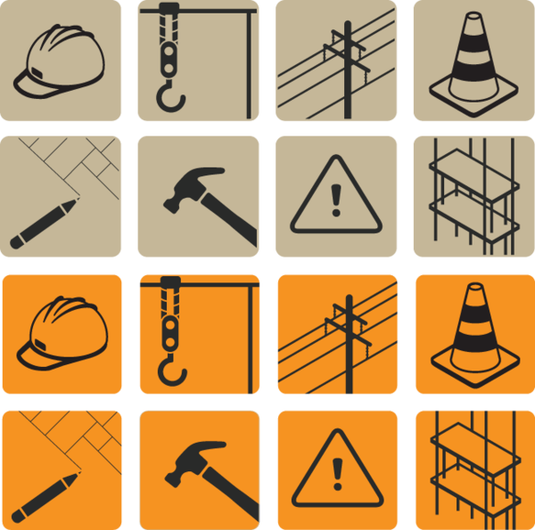 694 Construction Icons - Building (600x595), Png Download