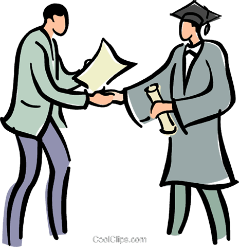 Graduation Day Royalty Free Vector Clip Art Illustration - Governador Valadares Business School (465x480), Png Download