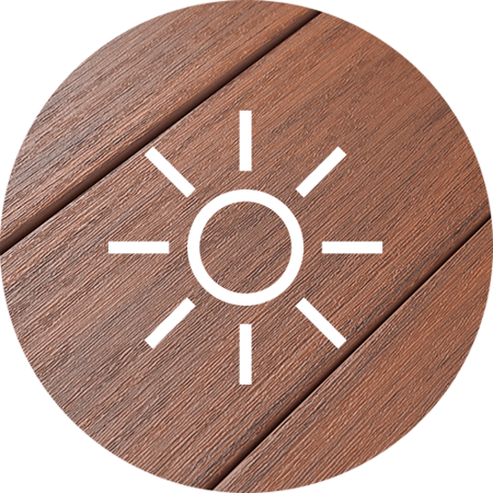 Pvc Decking Closeup With Sun Icon - Icon (450x450), Png Download