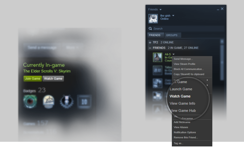 Entering Beta Is The All New "steam Broadcast" Feature, - Steam Watch Game (940x570), Png Download