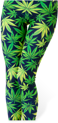 Weed Leaf Printed Leggings Stoner Supply Co - 3d Digital Printed Women Gothic Punk Tank Top Vest (303x454), Png Download