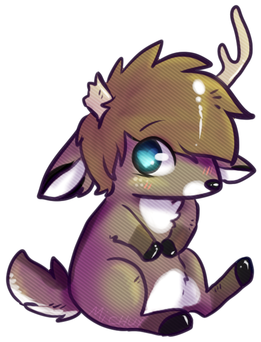 Chibi Deer (700x700), Png Download