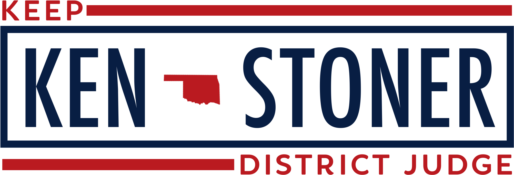 Keep Judge Ken Stoner - Oval (2013x716), Png Download