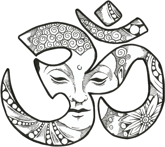 Free Download Boho Drawing Stoner - Sketch Of Tattoo Om (900x741), Png Download
