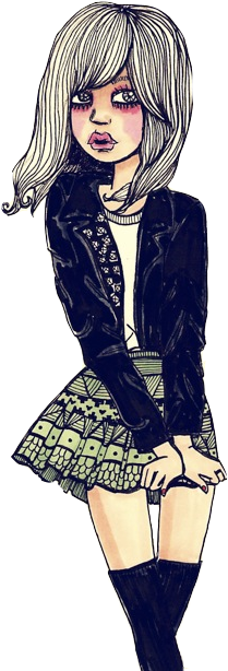Resultado De Imagen Para Vintage Dibujos Tumblr Undisclosed - Like Being Weird Drawings (450x640), Png Download