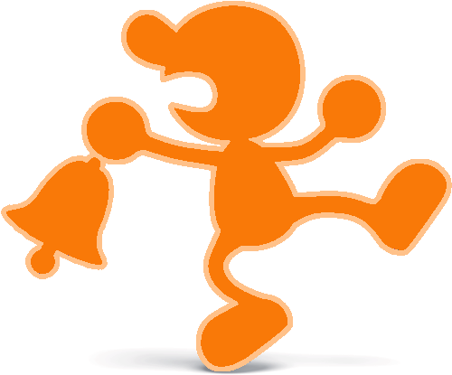 Poker's Cut Mr - Mr Game And Watch Ssbu (530x480), Png Download