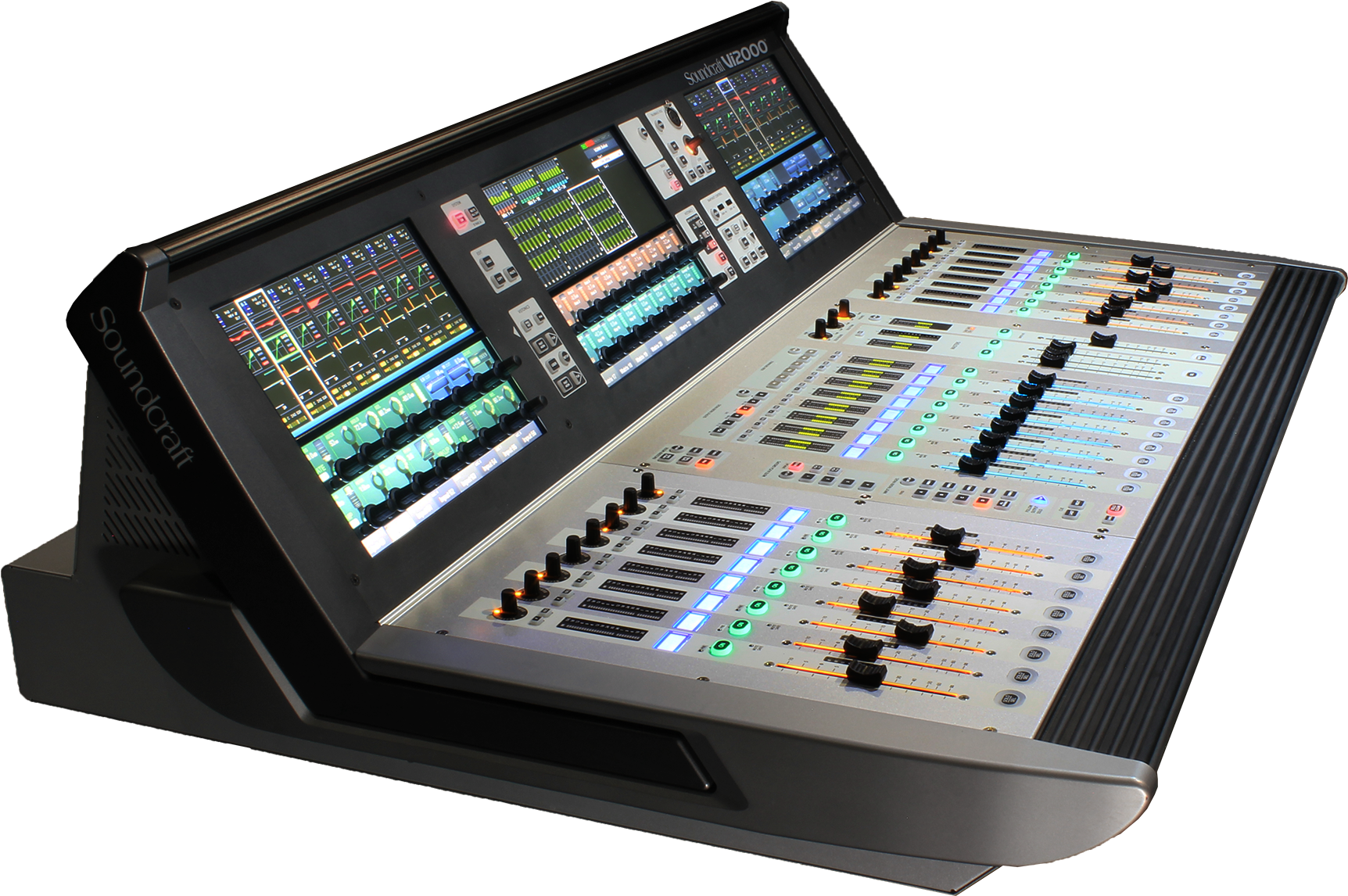The Easiest To Use Digital Console Workflow On The - Soundcraft Vi 2000 (2346x1449), Png Download