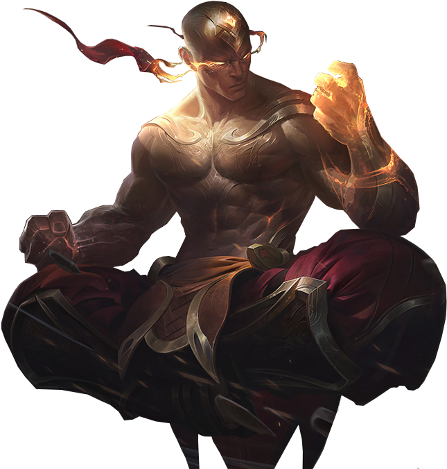 God Fist Lee Sin Render League Of Legends By Uberwild-db37ldx - Lee Sin Puño De Dios Render (713x717), Png Download