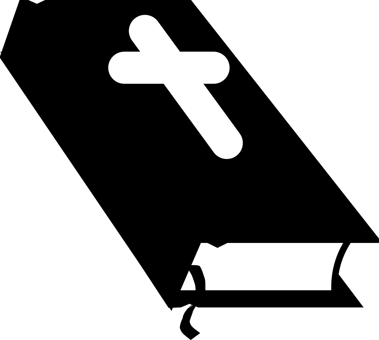 Bible Cross Book Closed Png Image - Bible Clip Art (1280x1149), Png Download