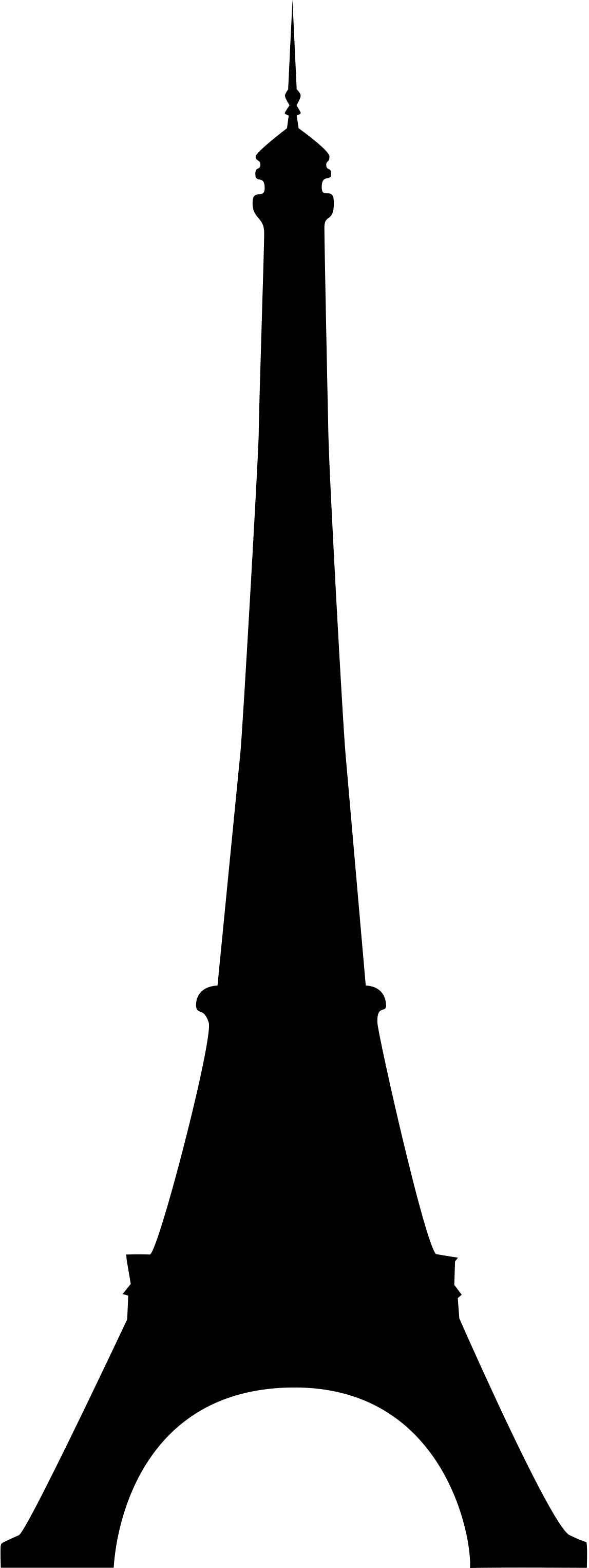 Wallpapers , Images Amp Photos Pour Dessin Tour Eiffel - Eiffel Tower Silhouette Png (1147x3050), Png Download