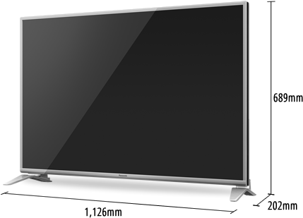 Led Smart Tv Viera Th-49ds630k - Smart Tv Led 49 Panasonic Tc 49es630b (561x455), Png Download