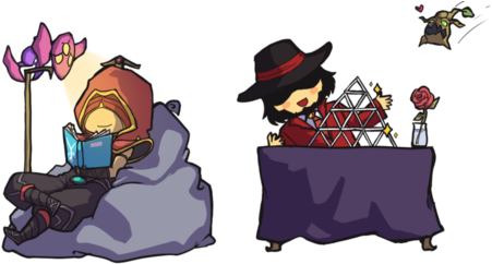 League Of Legends, Twisted Fate, And Lee Sin Image - Lee Sin And Twisted Fate (500x250), Png Download