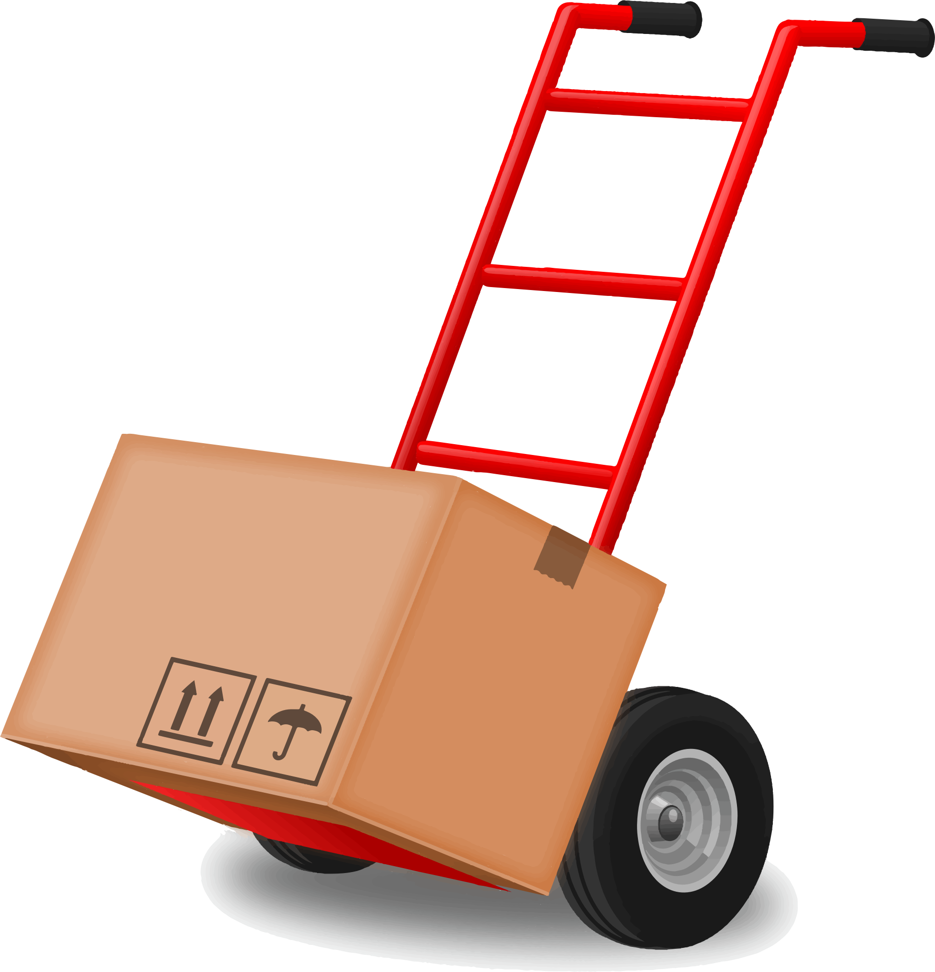 This Free Icons Png Design Of Hand Truck (1898x1974), Png Download