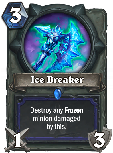 Ice Breaker - Bladed Gauntlet Hearthstone (400x550), Png Download