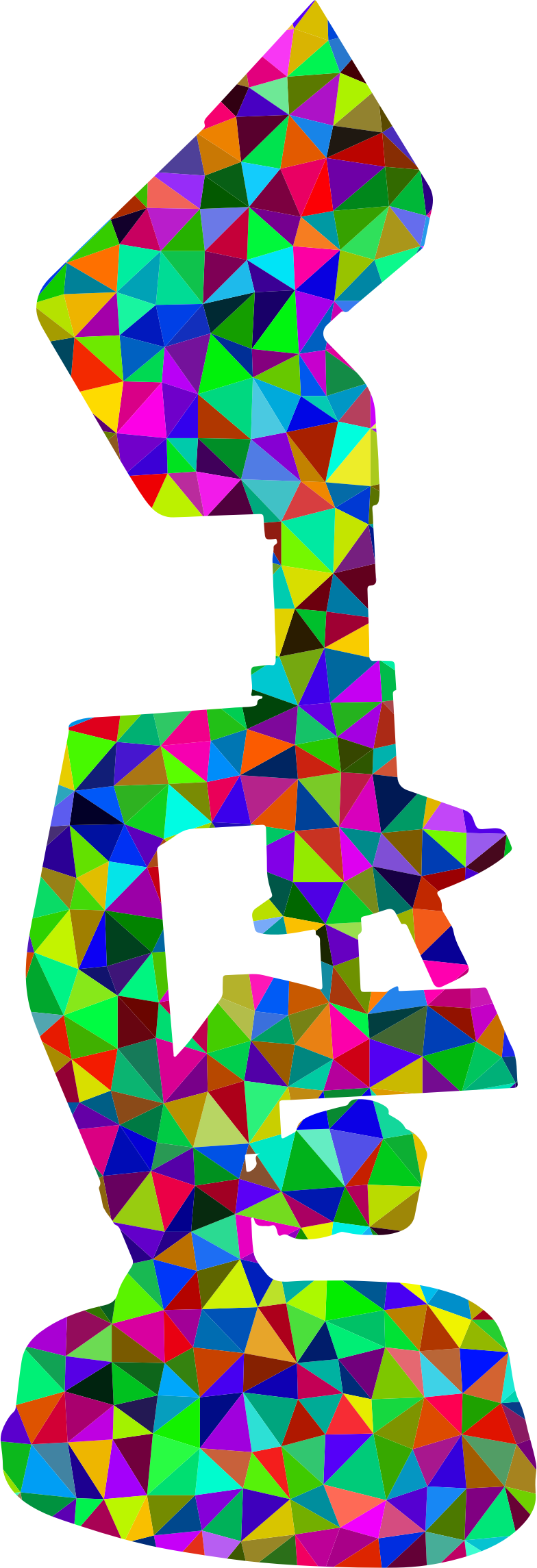 This Free Icons Png Design Of Low Poly Prismatic Microscope (784x2290), Png Download