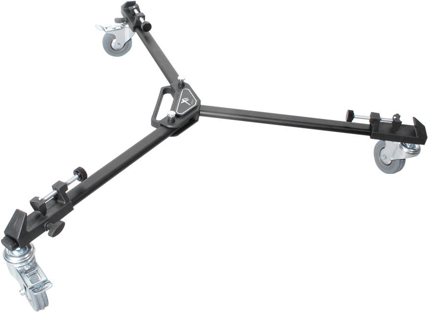 Aluminum Camera Tripod Dolly, Aluminum Camera Tripod - Elite Series Professional Universal Tripod Dolly W/ (900x654), Png Download