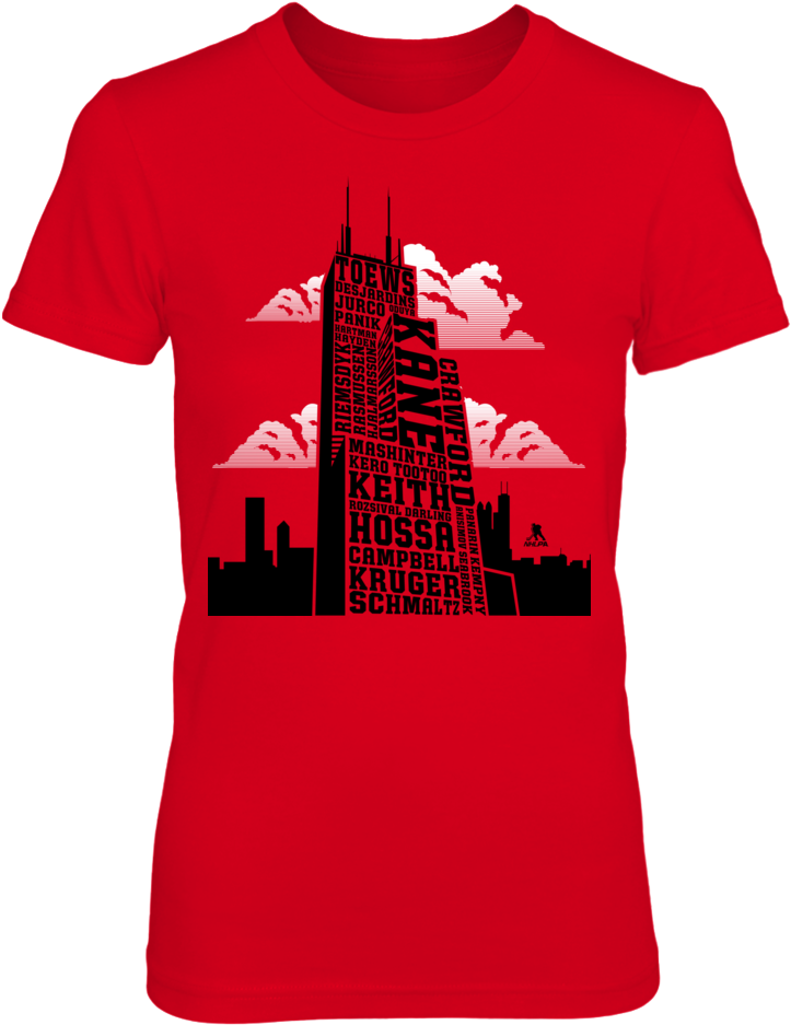 Sears Tower Skyline Roster T-shirts & Gifts - Patrick Kane - Sears Tower Skyline Roster - Gildan (1000x1000), Png Download
