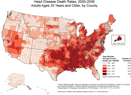 Heart Disease In Oklahoma - Heart Disease Statistics 2017 (532x393), Png Download