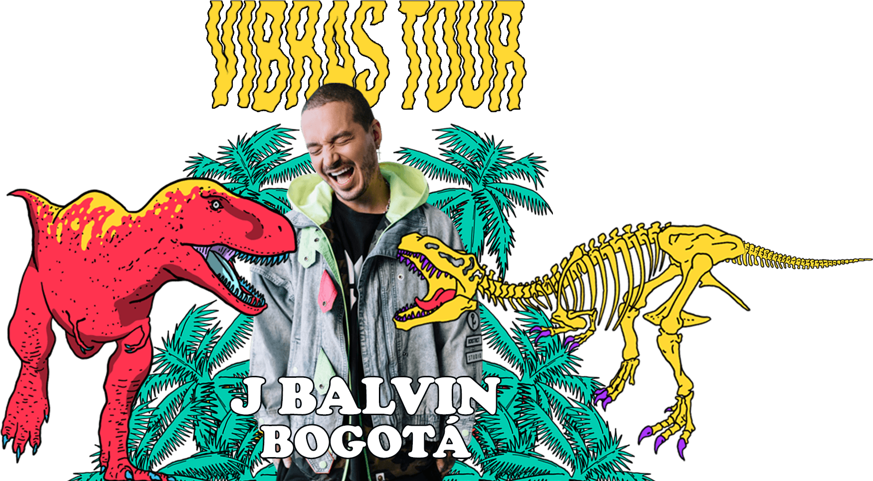 Conoce Más Sobre J Balvin - J Balvin Vibras Tour Bogota (1888x964), Png Download